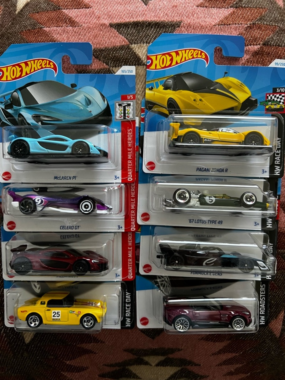 Hot Wheels Race Day/Quarter Mile Hero’s 8x Car Bundle!